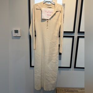 Abercrombie & Fitch Cream Maxi Dress